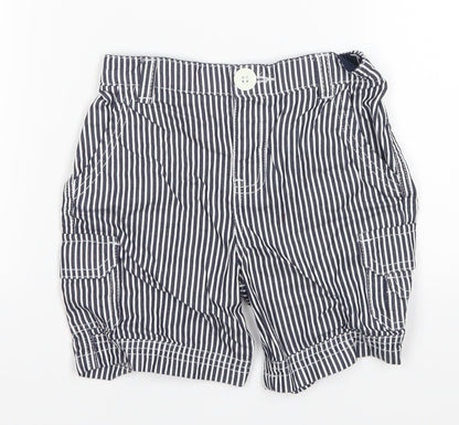 baby league Baby Blue Striped  Cropped Trousers Size 18-24 Months