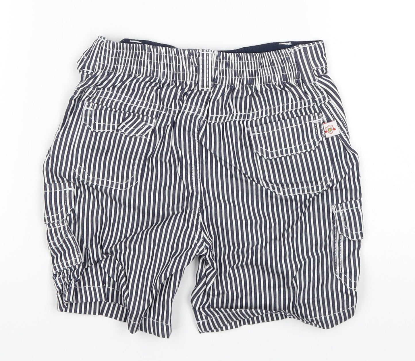 baby league Baby Blue Striped  Cropped Trousers Size 18-24 Months