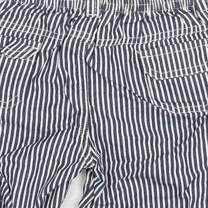 baby league Baby Blue Striped  Cropped Trousers Size 18-24 Months