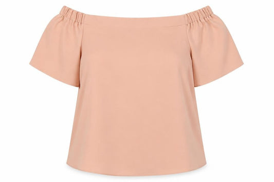 Womens UK Size 12 F&F Beige Basic Blouse