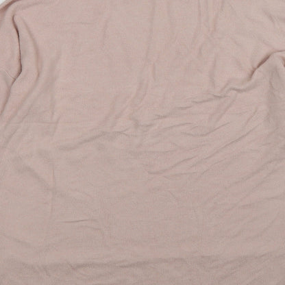 George Womens Pink Striped Knit Pullover Jumper Size M