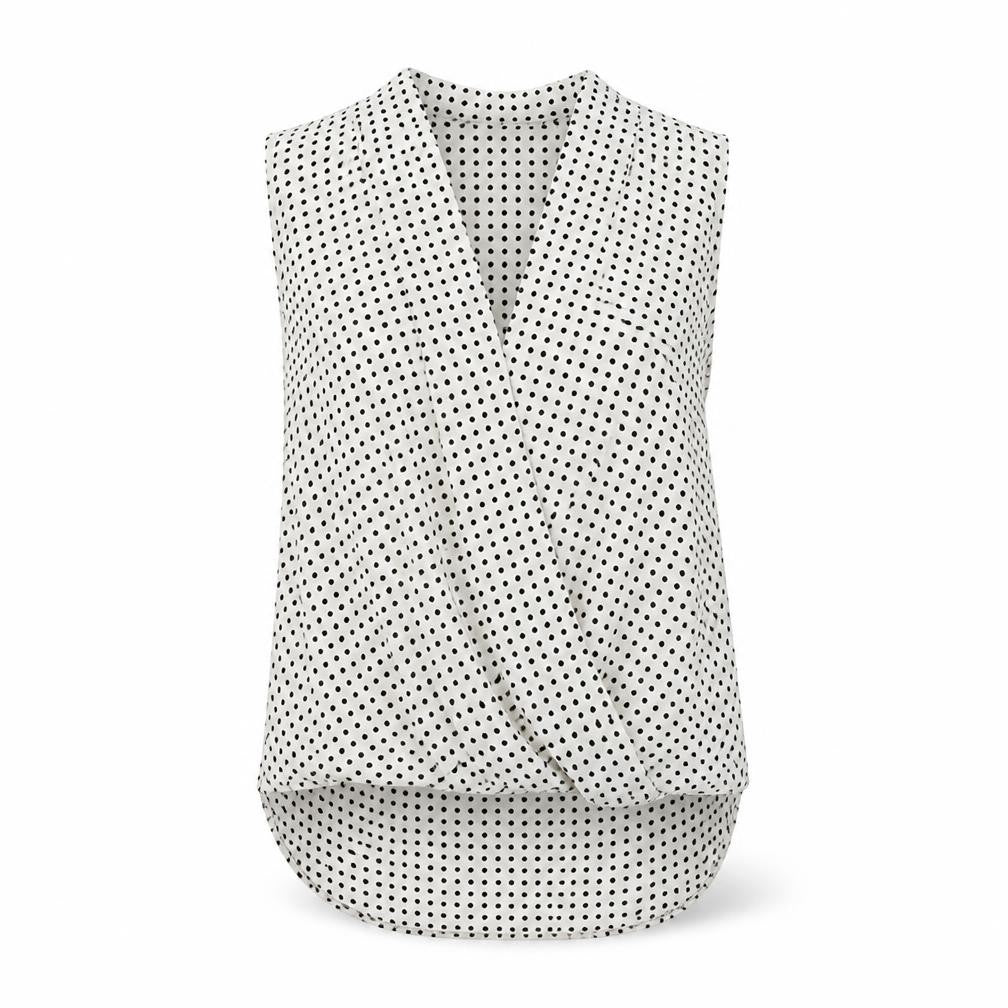 Womens UK Size 8 Paraphrase White Wrap Blouse