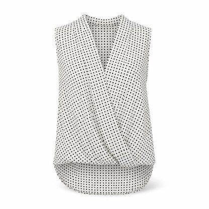 Womens UK Size 8 Paraphrase White Wrap Blouse