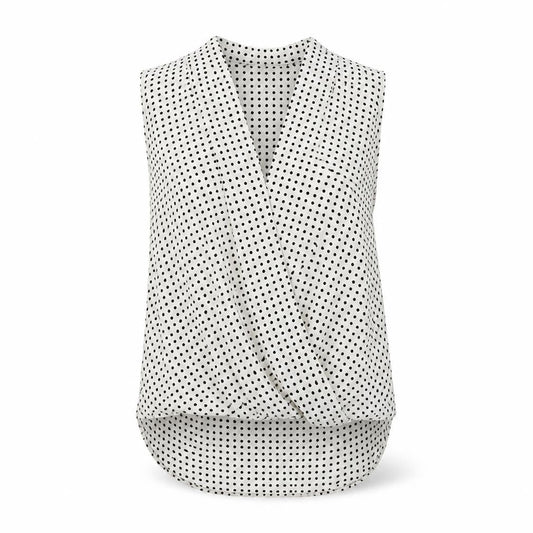 Womens UK Size 8 Paraphrase White Wrap Blouse