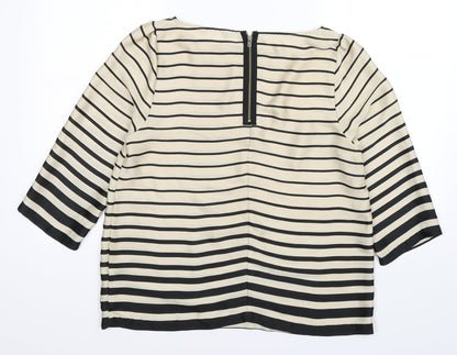 Womens UK Size 14 Preworn Gold Basic Blouse