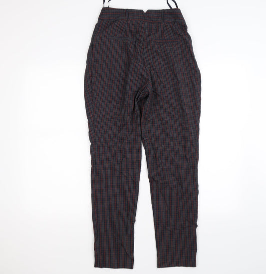 River Island Womens Blue Check  Capri Trousers Size 8 L26 in