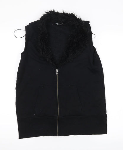 Select Womens Black   Full Zip Jumper Size 14
