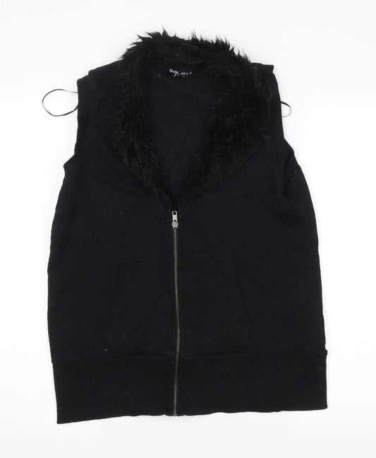 Select Womens Black   Full Zip Jumper Size 14