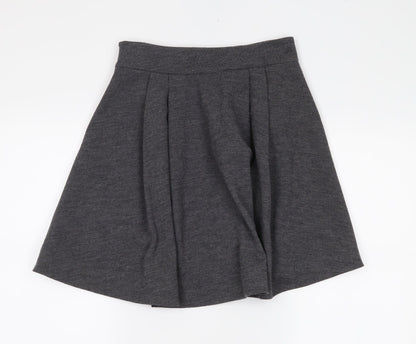 Diane Von Furstenburg Womens Grey   Pleated Skirt Size 4