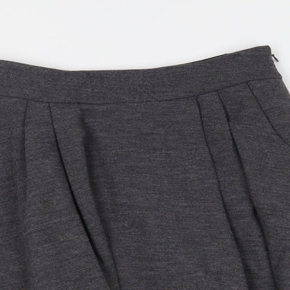 Diane Von Furstenburg Womens Grey   Pleated Skirt Size 4