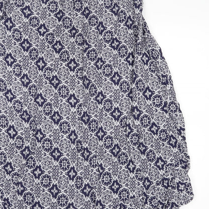 Womens UK Size 10 m&s Blue Basic Blouse