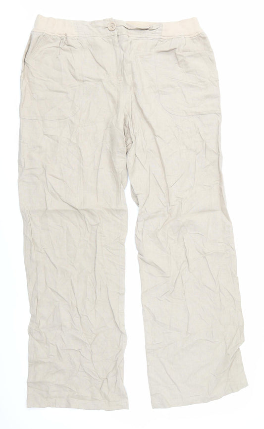 George Womens Beige   Trousers   L29.5 in