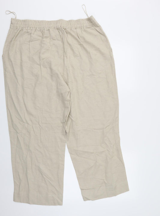 Womens UK Size 18 Julipa Regular Fit  Ivory Trousers