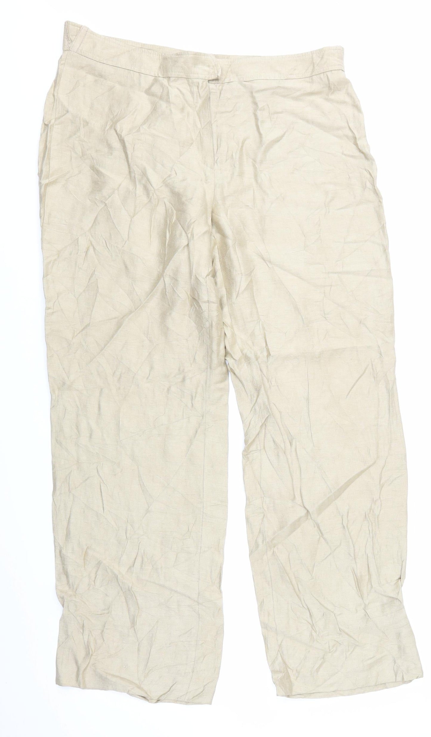 Sixth Sense Womens Gold   Trousers  Size 16 L30 in