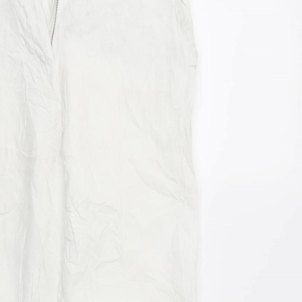 The Trend House Womens White   Trousers  Size L L29 in