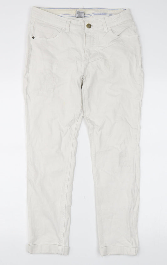 Womens UK Size 10 Up Fashion Regular Fit Skinny White Jeans