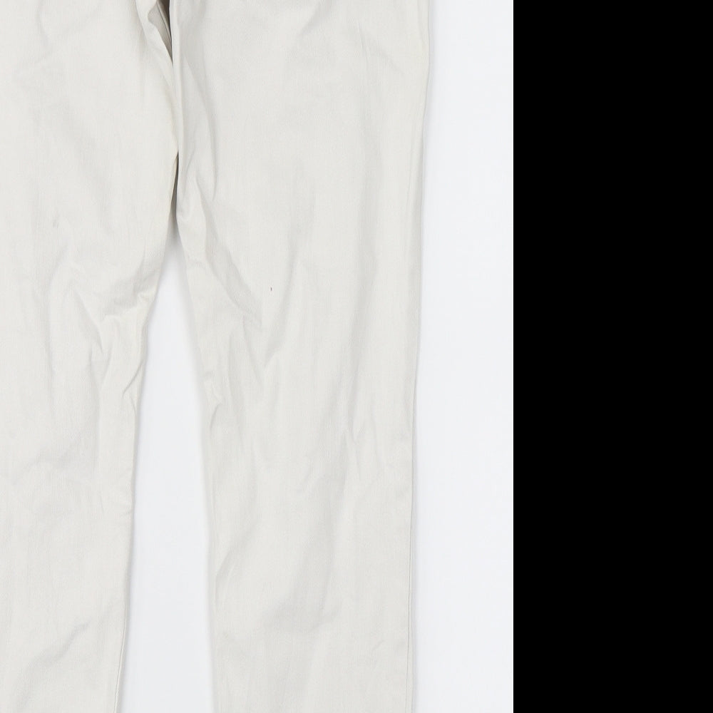 Womens UK Size 10 Up Fashion Regular Fit Skinny White Jeans