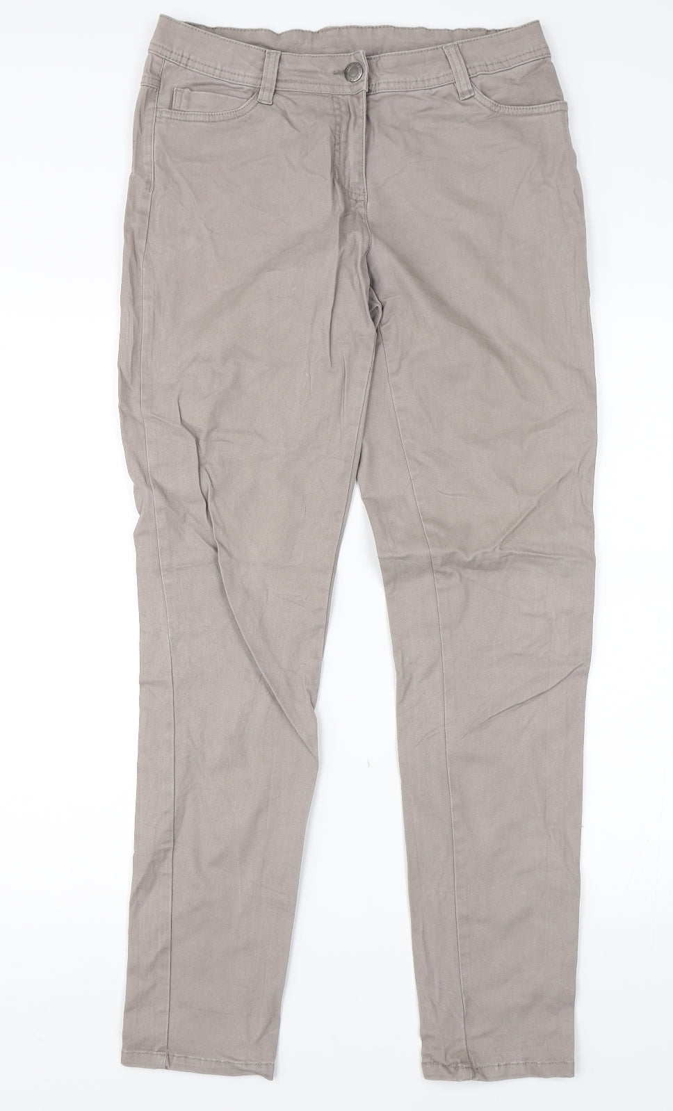 Womens UK Size 10 Up fashion Regular Fit  Beige Trousers