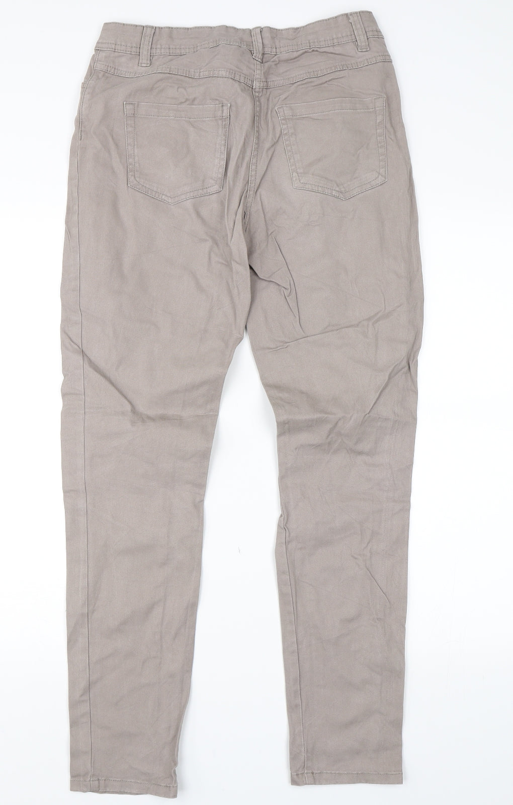 Womens UK Size 10 Up fashion Regular Fit  Beige Trousers