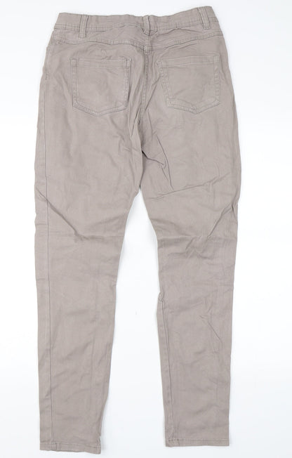 Womens UK Size 10 Up fashion Regular Fit  Beige Trousers