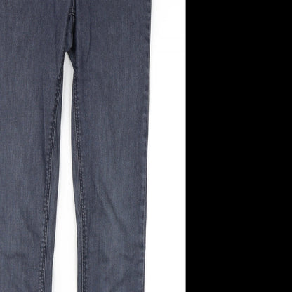 Womens UK Size 8 Newlook Regular Fit Skinny Grey Jeans