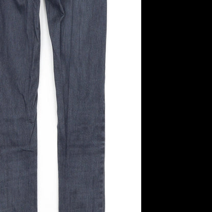 Womens UK Size 8 Newlook Regular Fit Skinny Grey Jeans