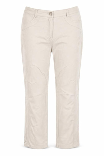 Leruzzi Womens Beige   Trousers  Size 12 L23 in