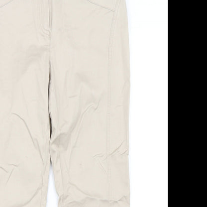 Leruzzi Womens Beige   Trousers  Size 12 L23 in