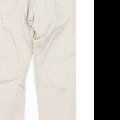 Leruzzi Womens Beige   Trousers  Size 12 L23 in