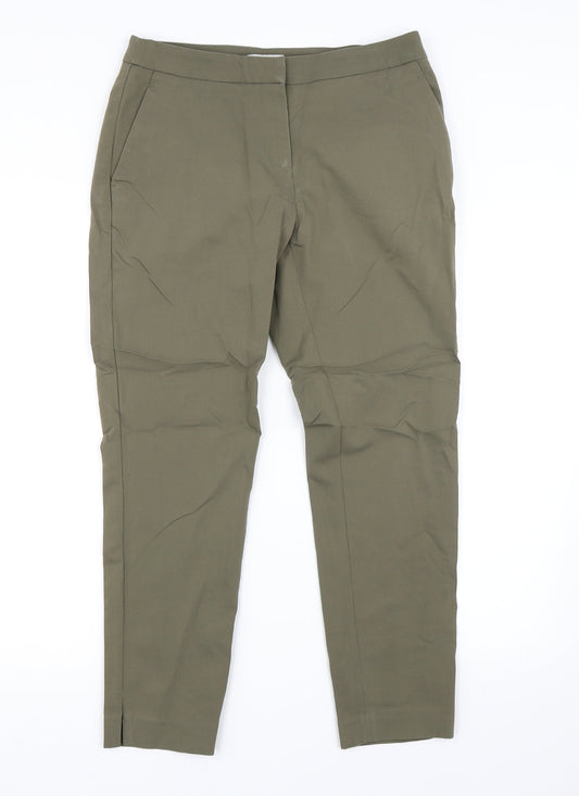 Womens UK Size 10 H&M Regular Fit  Green Trousers