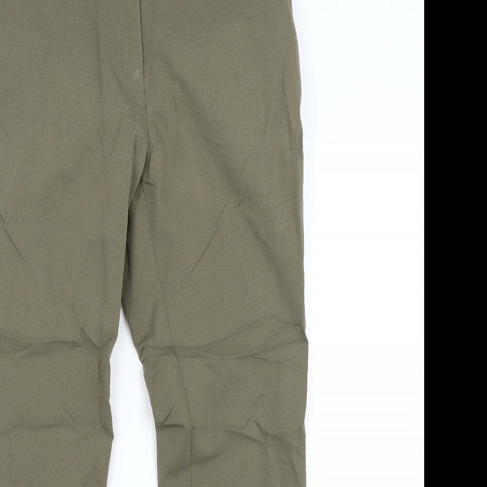 Womens UK Size 10 H&M Regular Fit  Green Trousers