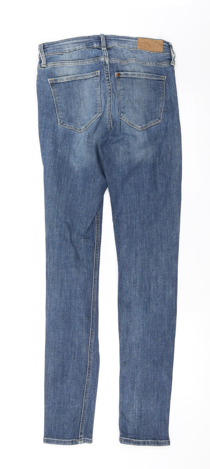 Womens UK Size 28 in H&M Regular Fit Skinny Blue Jeans
