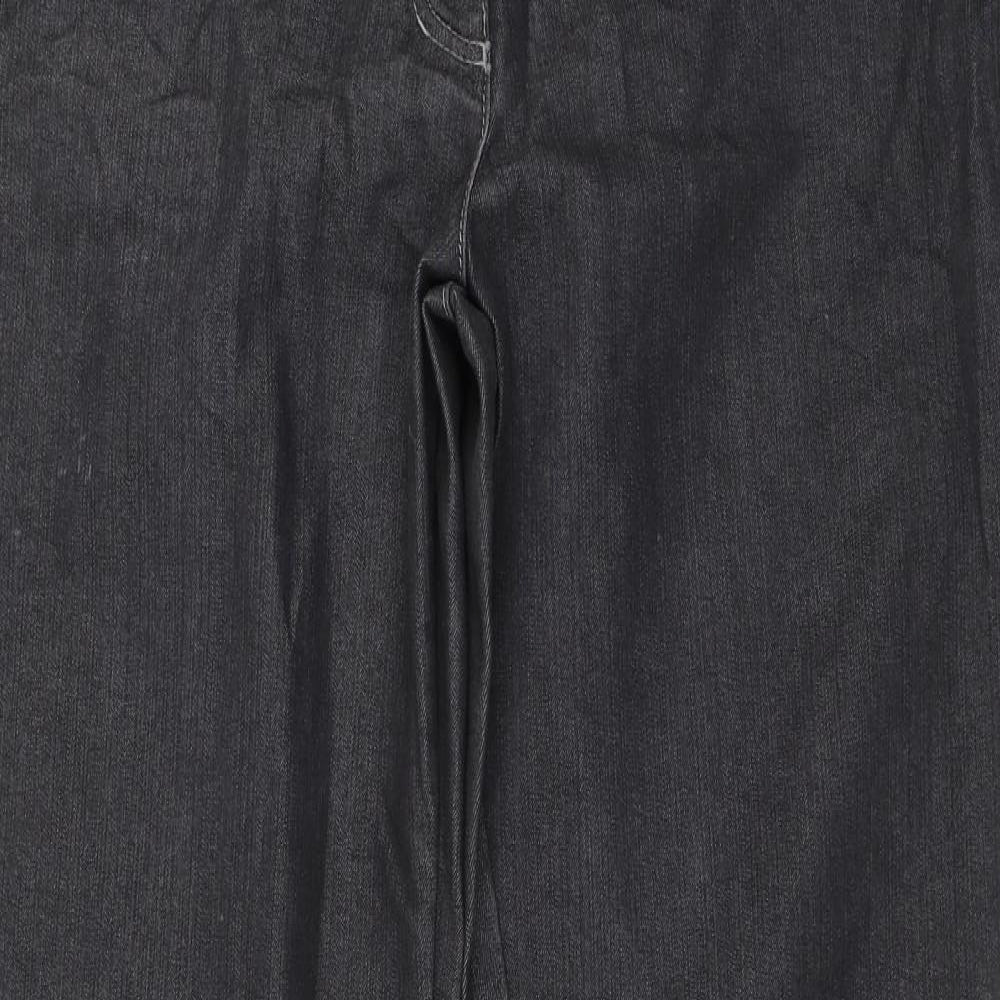 Womens UK Size 32 in Bonita Regular Fit Wide-Leg Grey Jeans