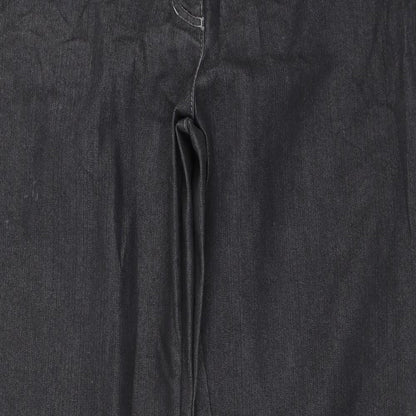 Womens UK Size 32 in Bonita Regular Fit Wide-Leg Grey Jeans