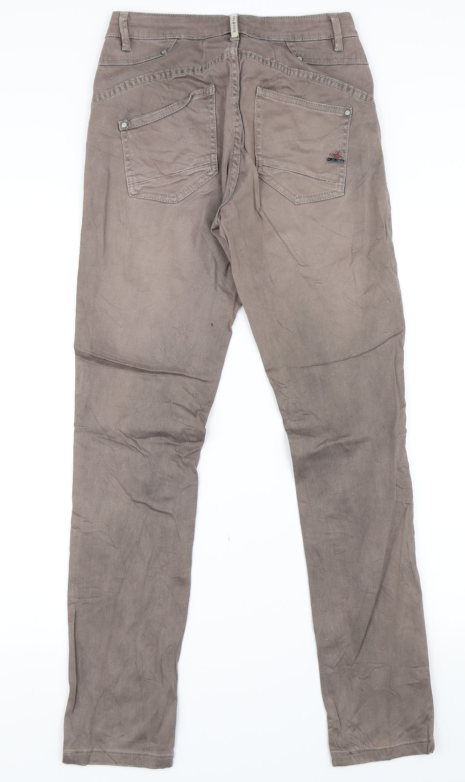 Womens UK Size 27 in Buena Vista Regular Fit Skinny Brown Jeans