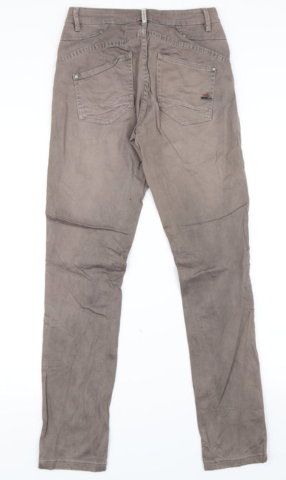 Womens UK Size 27 in Buena Vista Regular Fit Skinny Brown Jeans