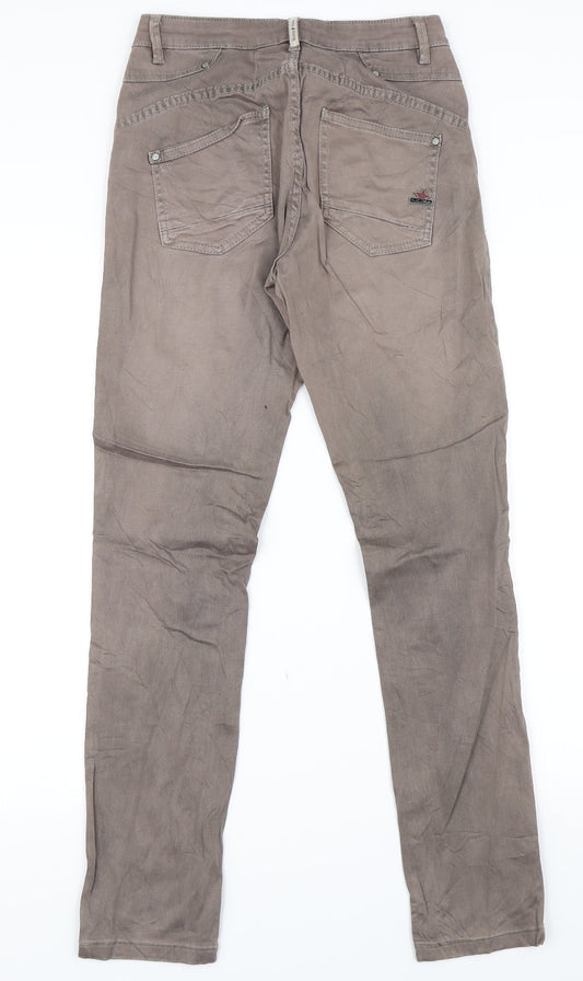 Womens UK Size 27 in Buena Vista Regular Fit Skinny Brown Jeans
