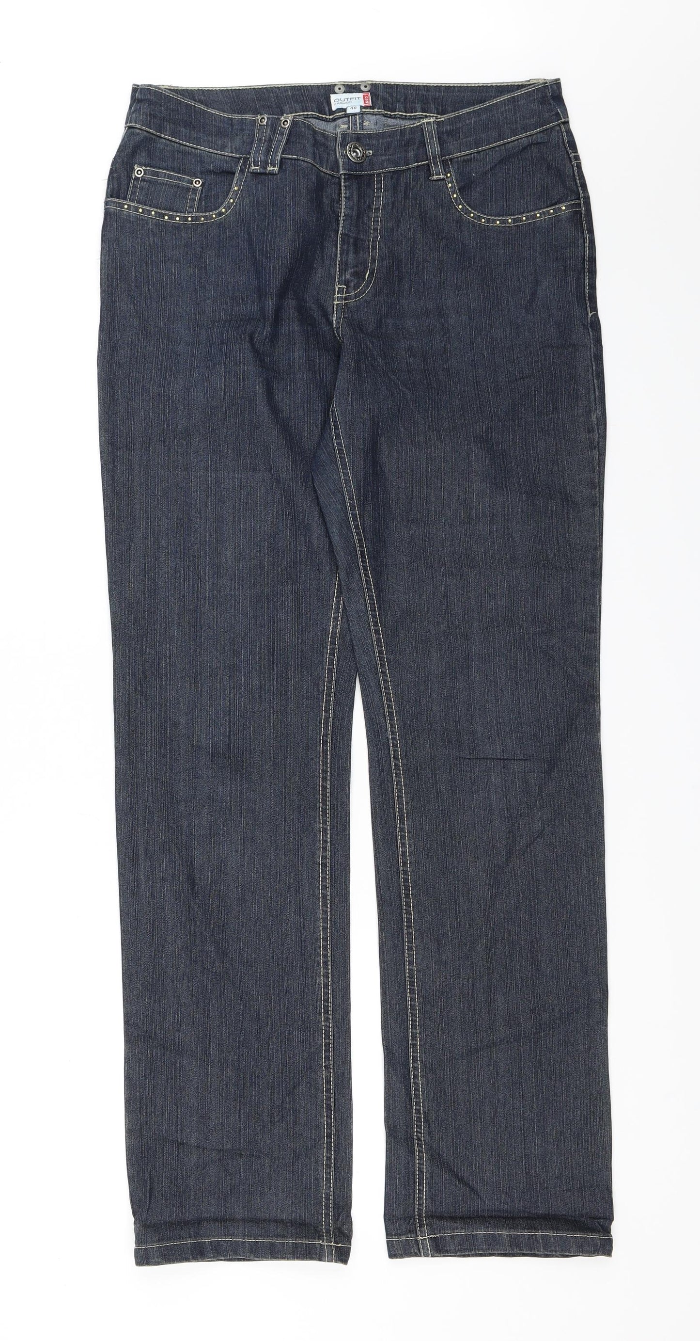 Outfit Fashion Womens Blue   Straight Jeans Size 31 in L32 in