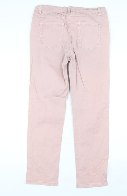 Womens UK Size 30 in Preworn Regular Fit Chino Pink Trousers
