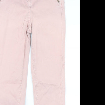 Womens UK Size 30 in Preworn Regular Fit Chino Pink Trousers