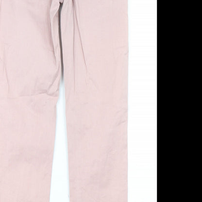 Womens UK Size 30 in Preworn Regular Fit Chino Pink Trousers