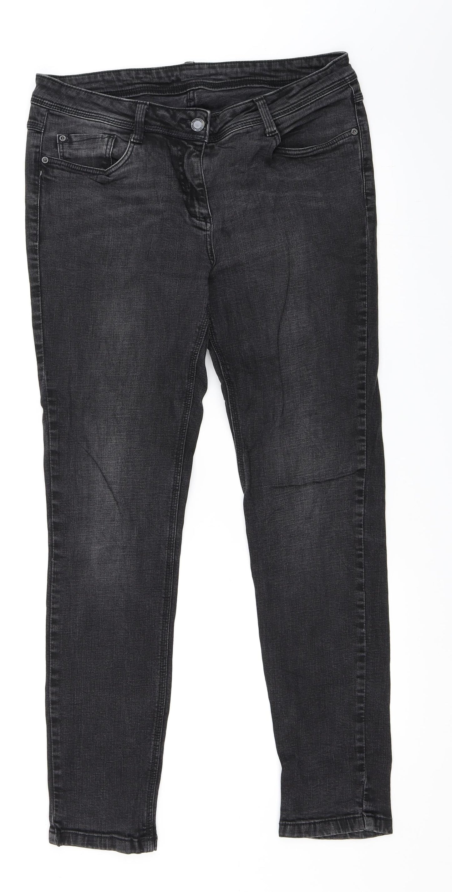 Yessican Womens Black   Skinny Jeans Size 34 in L30 in