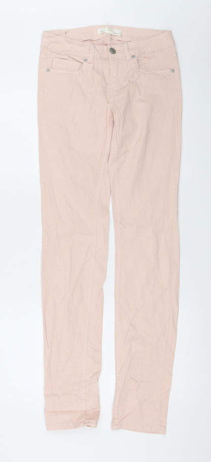 H&M Womens Pink   Skinny Jeans Size 8 L33 in