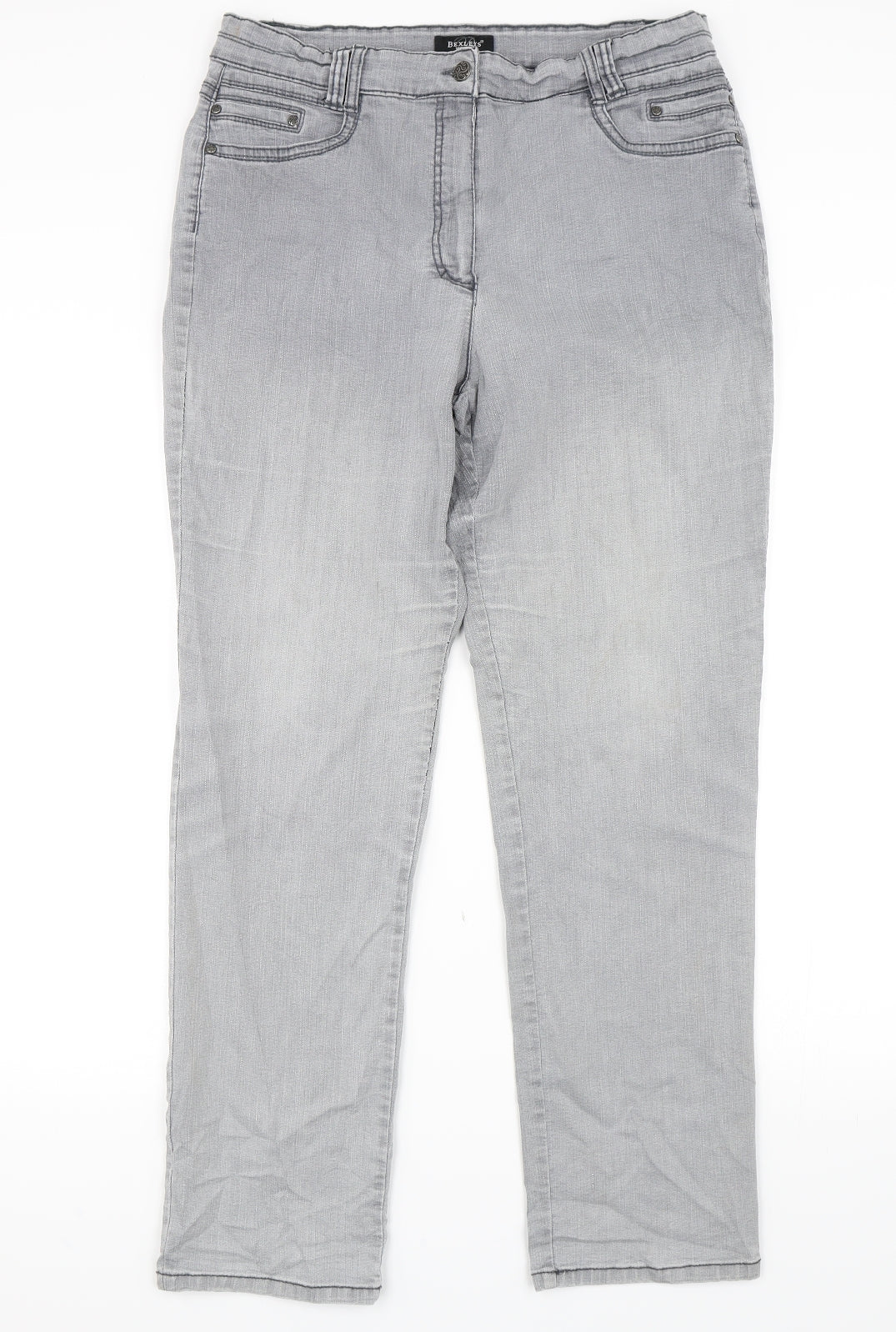 Bexleys Womens Grey   Straight Jeans Size 32 in L30 in