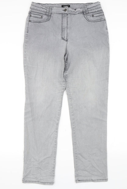 Bexleys Womens Grey   Straight Jeans Size 32 in L30 in