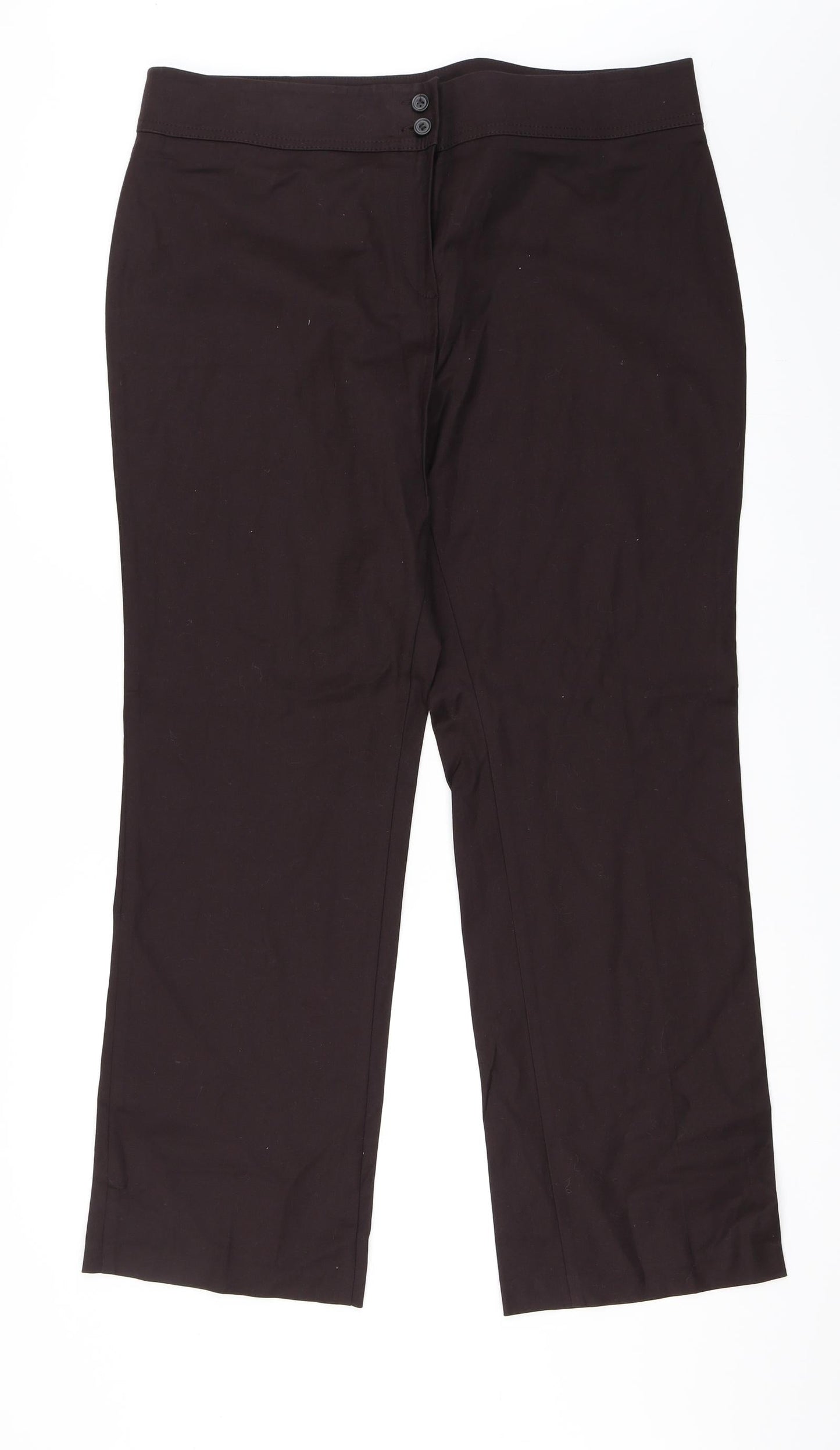 Womens UK Size 18 Preworn Regular Fit  Purple Trousers
