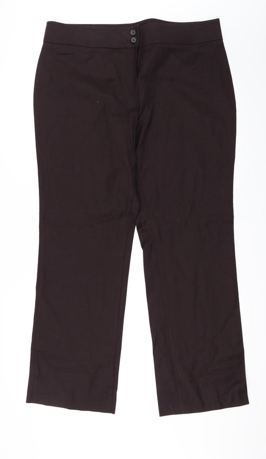 Womens UK Size 18 Preworn Regular Fit  Purple Trousers