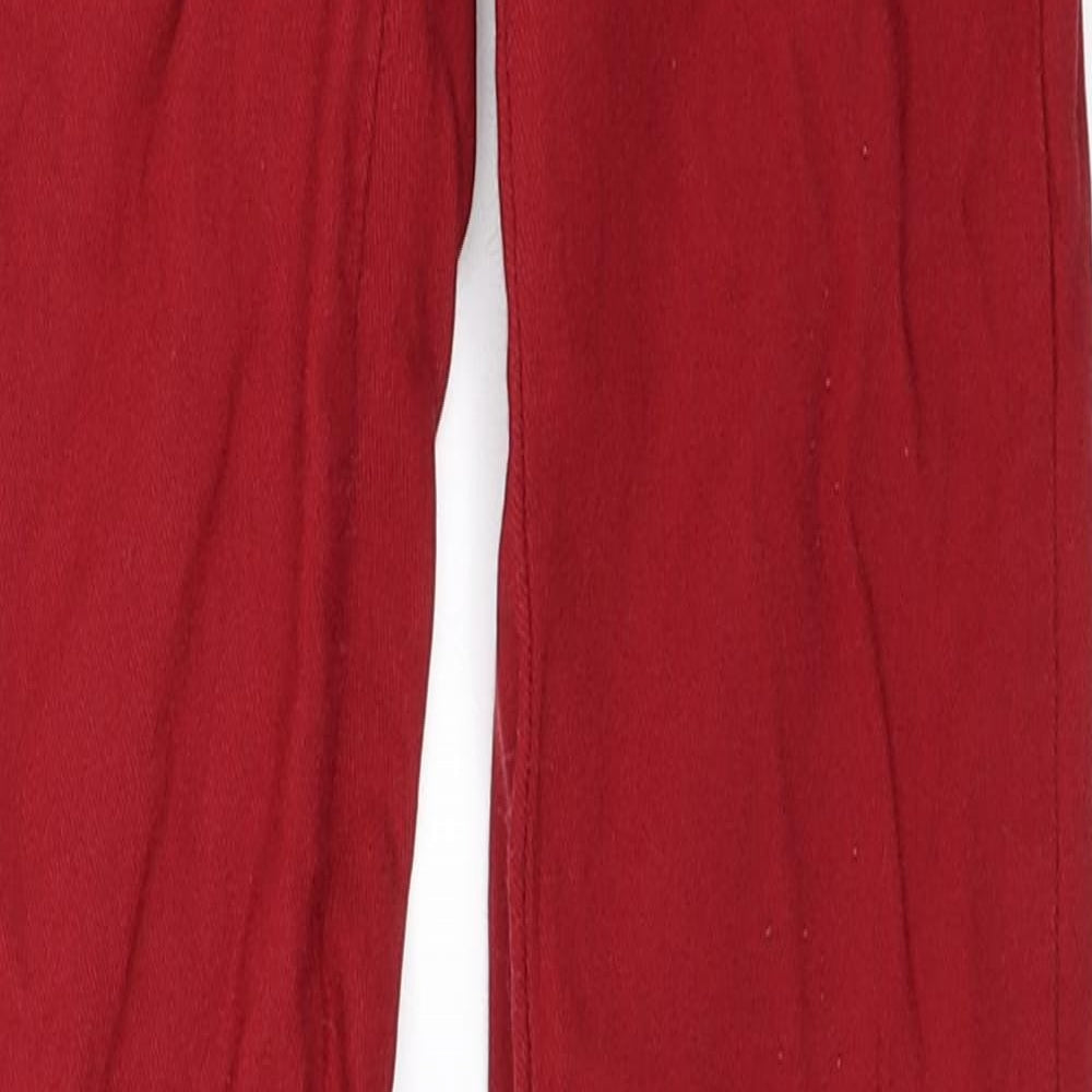 Piecee Womens Red   Skinny Jeans Size 24 in L31 in