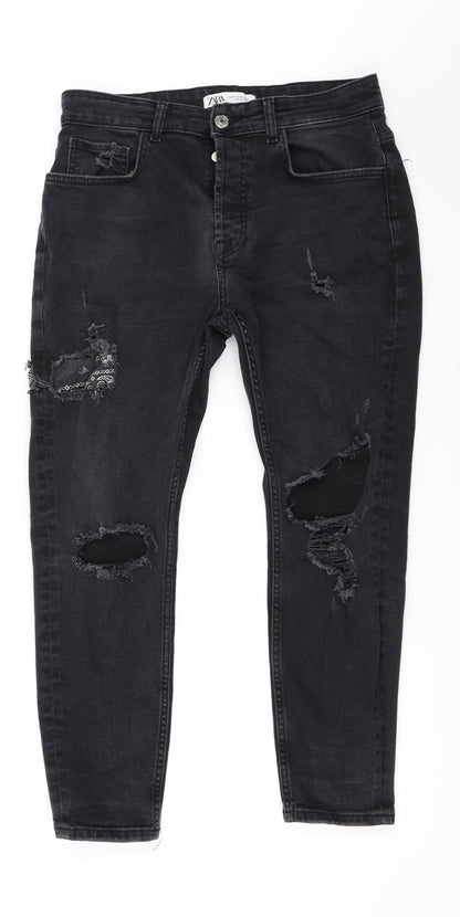 Zara Womens Black   Skinny Jeans Size 32 in L26 in