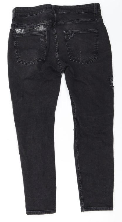 Zara Womens Black   Skinny Jeans Size 32 in L26 in